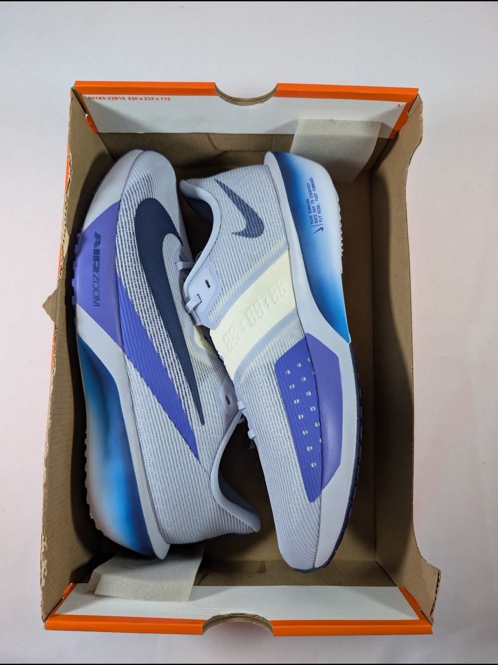 Nike Air Zoom Rival Fly 4 Running Shoes Mens Size 11  Purple and Navy Box No Lid